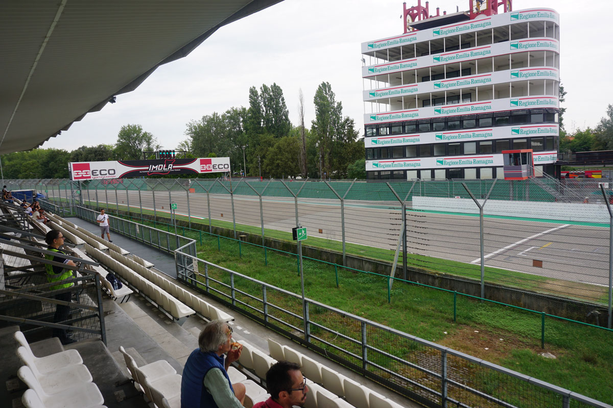 imola grandstand a view (left)
