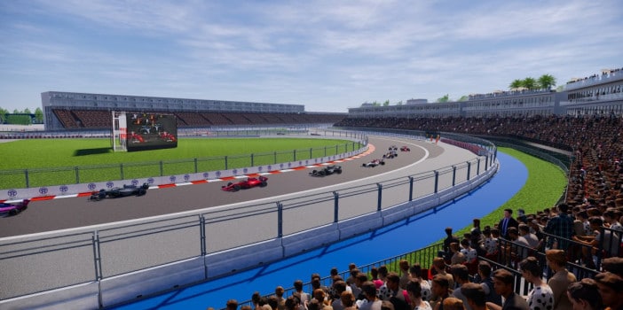 turn 2-3-4 grandstand view