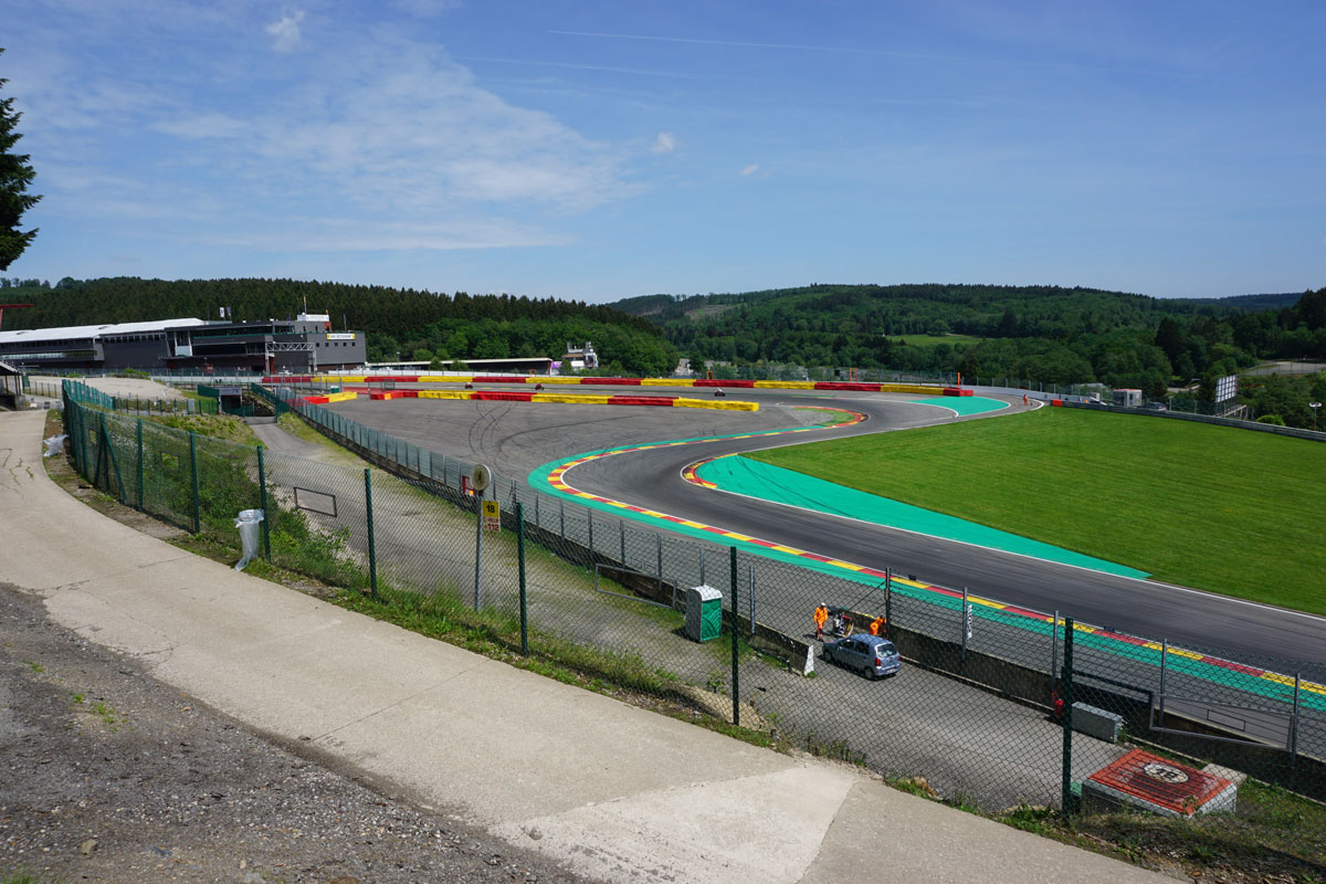 view of bus stop chicane