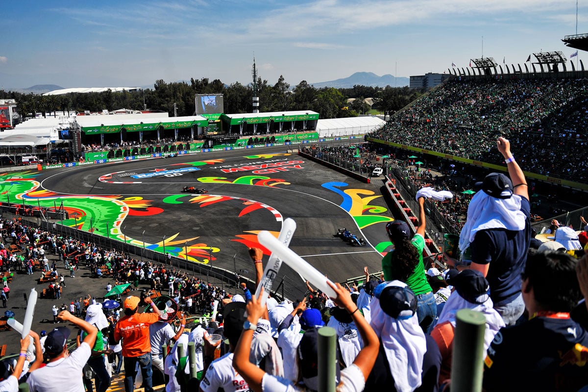 view from foro sol grandstand