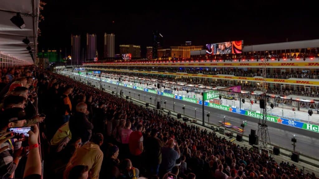 PG1 grandstand (left)