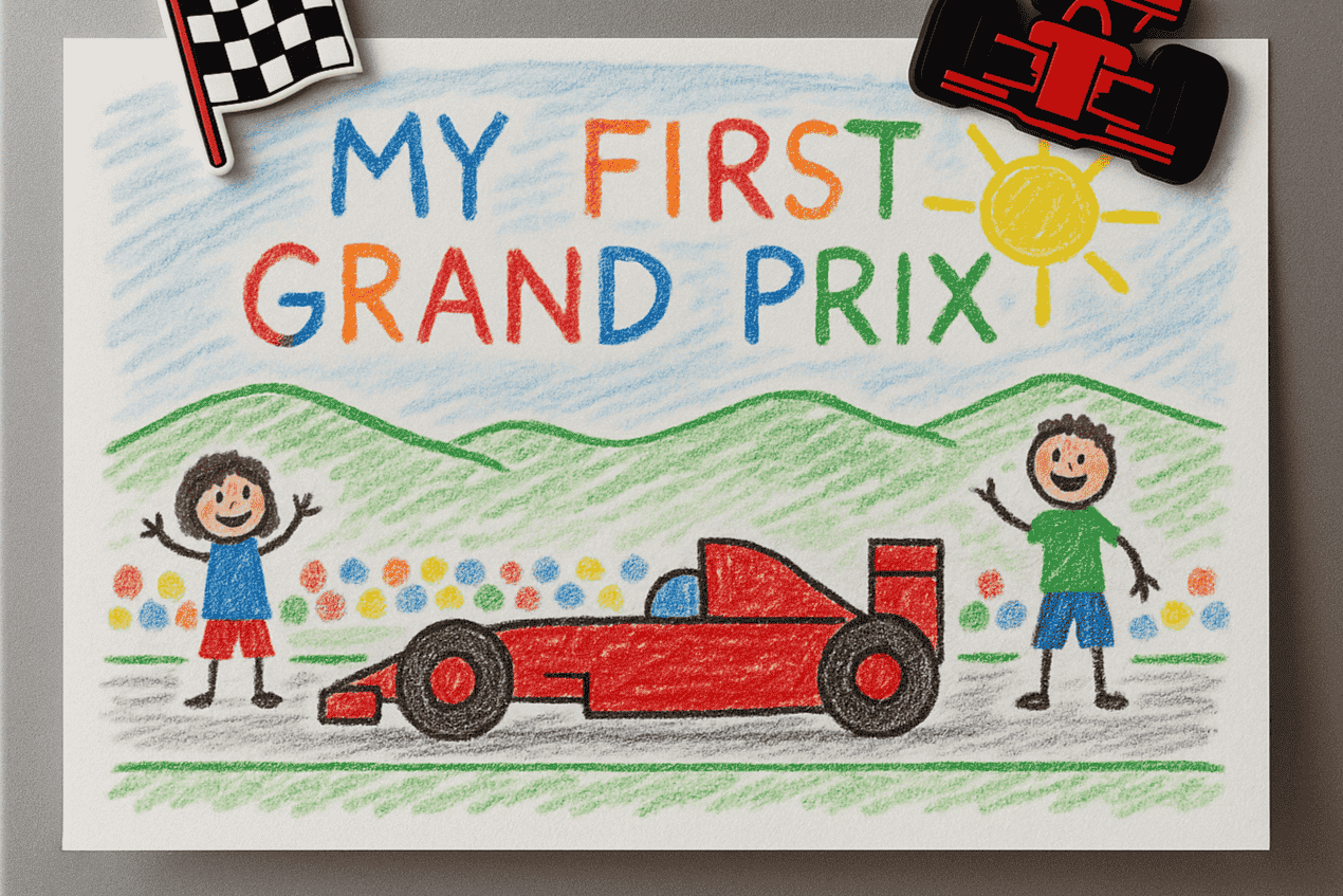 children at f1 race