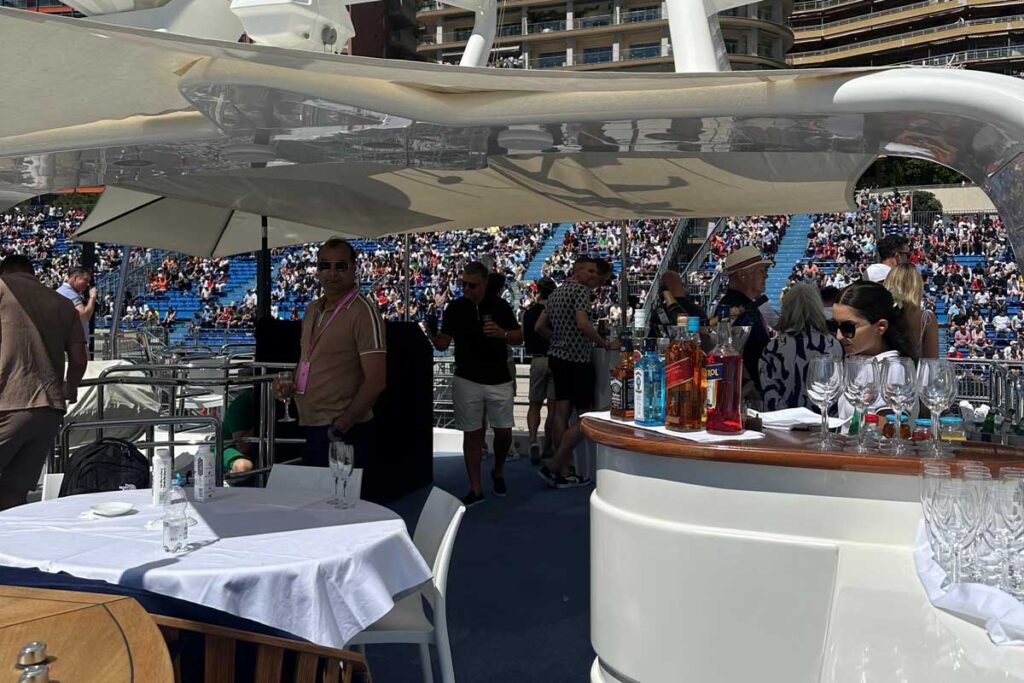 monaco yacht hospitality onboard